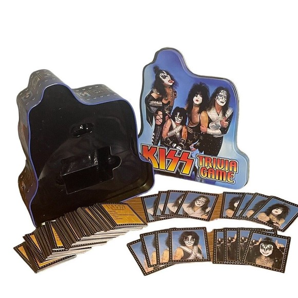 Kiss Trivia Game Cardinal Toys 1000 Questions Tin Box Collectable Kiss Army - Picture 5 of 9